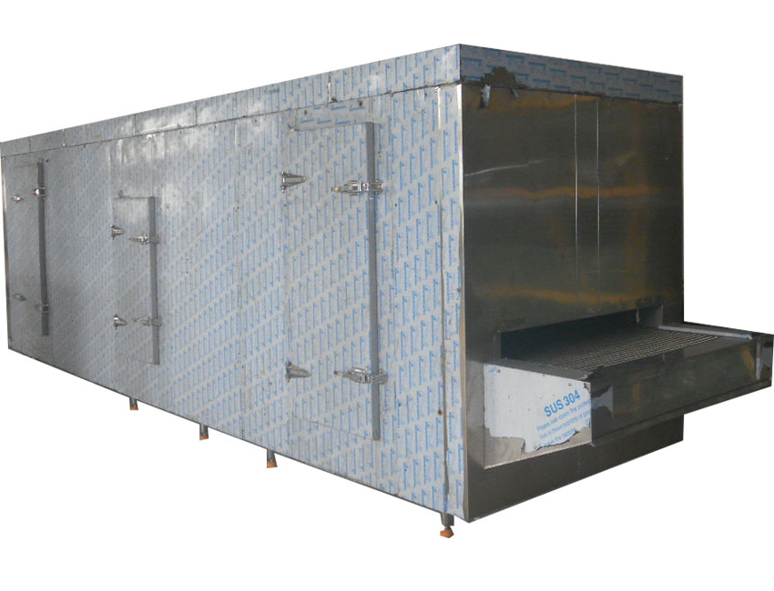 隧道速冻机500kg/h适用于各种冷冻食品
